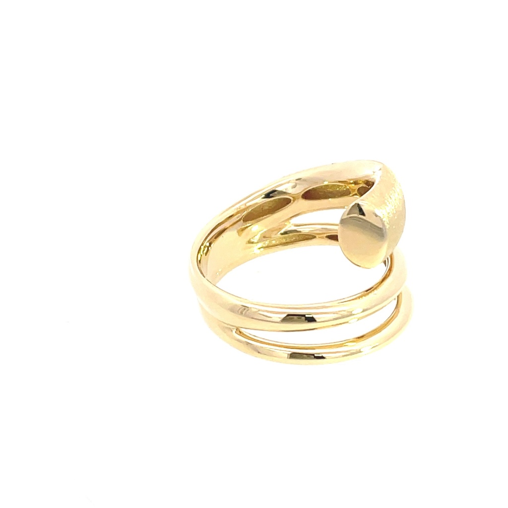 ANILLO ESPIRAL ORO AMARILLO               