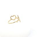 ANILLO LATIDOS DE CORAZON ORO AMARILLO         