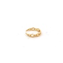 ANILLO MEDIO DEDO ESLABONES ORO AMARILLO         