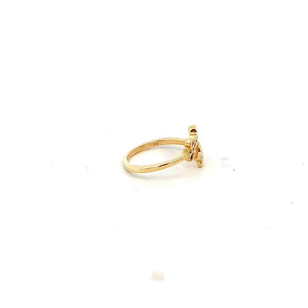 ANILLO MEDIO DEDO LOVE MARIPOSA ORO AMARILLO      