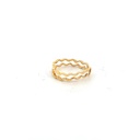 ANILLO MEDIO DEDO ONDAS ORO AMARILLO         