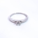 ANILLO SOLITARIO DIAMANTE ORO BLANCO            