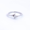 ANILLO SOLITARIO DIAMANTE ORO BLANCO            