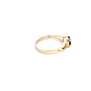 ANILLO SOLITARIO ESMERALDA ORO AMARILLO     