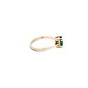 ANILLO SOLITARIO ESMERALDA ORO AMARILLO            