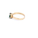 ANILLO SOLITARIO ESMERALDA ORO AMARILLO            