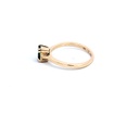ANILLO SOLITARIO ESMERALDA ORO AMARILLO            