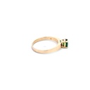 ANILLO SOLITARIO ESMERALDA ORO AMARILLO            
