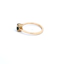 ANILLO SOLITARIO ESMERALDA ORO AMARILLO            