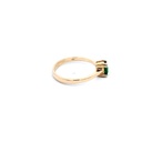 ANILLO SOLITARIO ESMERALDA ORO AMARILLO            
