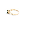 ANILLO SOLITARIO ESMERALDA ORO AMARILLO            