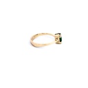ANILLO SOLITARIO ESMERALDA ORO AMARILLO            
