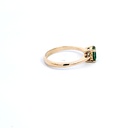 ANILLO SOLITARIO ESMERALDA ORO AMARILLO            