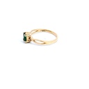 ANILLO SOLITARIO ESMERALDA ORO AMARILLO            