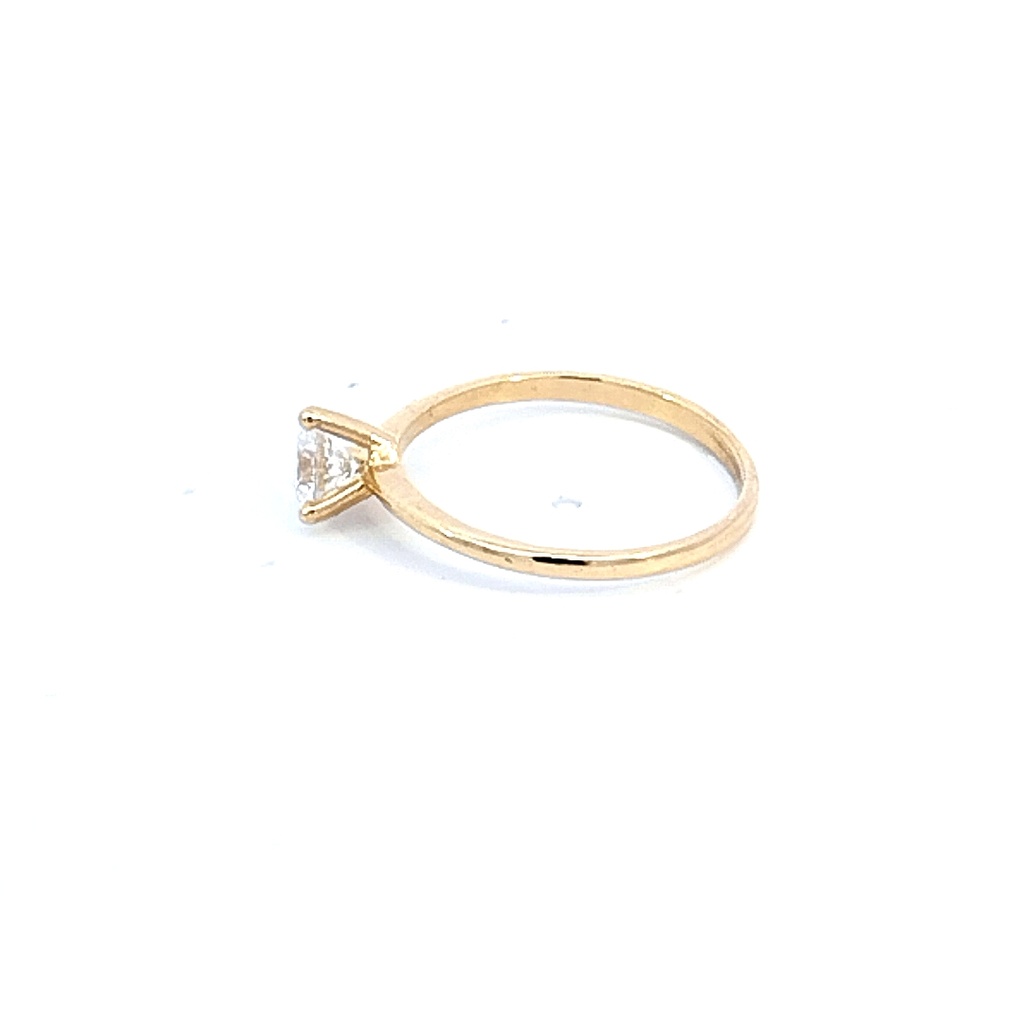 ANILLO SOLITARIO ORO AMARILLO   