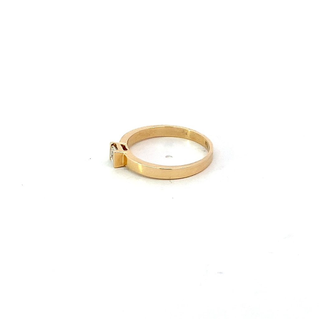 ANILLO SOLITARIO ORO AMARILLO      