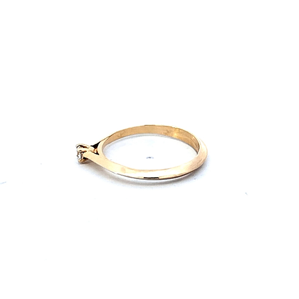 ANILLO SOLITARIO ORO AMARILLO               