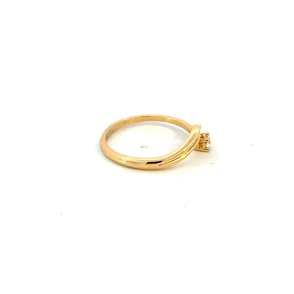 ANILLO SOLITARIO ORO AMARILLO               