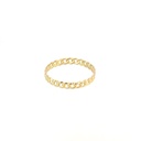 ANILLO CUBANO ORO AMARILLO               