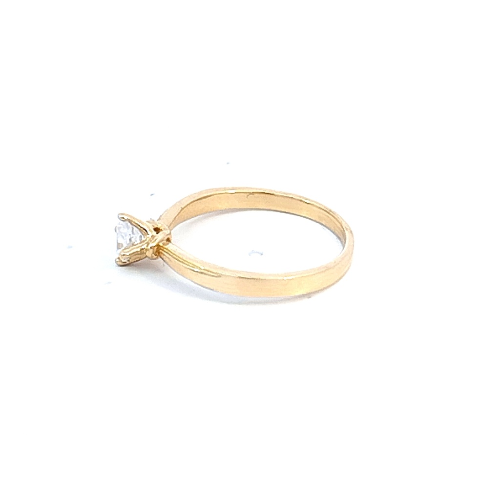 ANILLO SOLITARIO ORO AMARILLO      