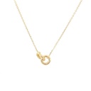 CADENA AROS ORO AMARILLO               