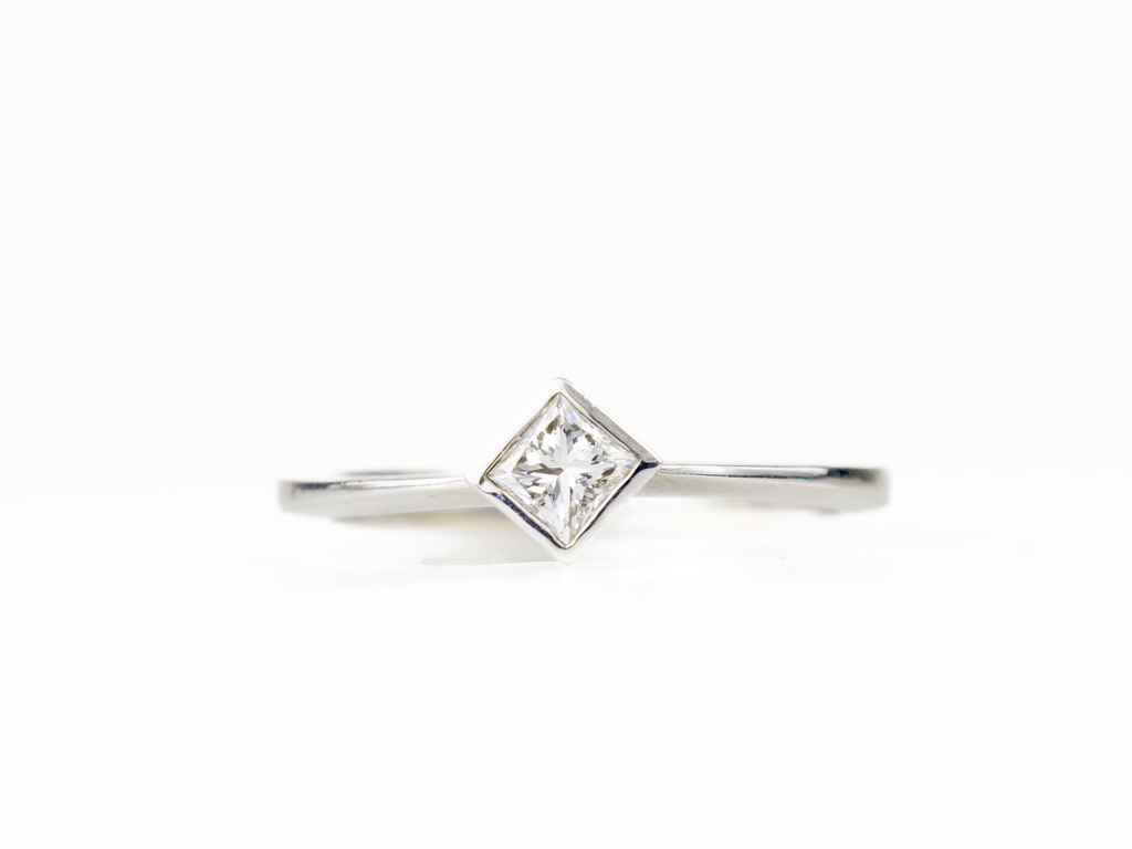 ANILLO SOLITARIO OB DIAMANTE 0,245