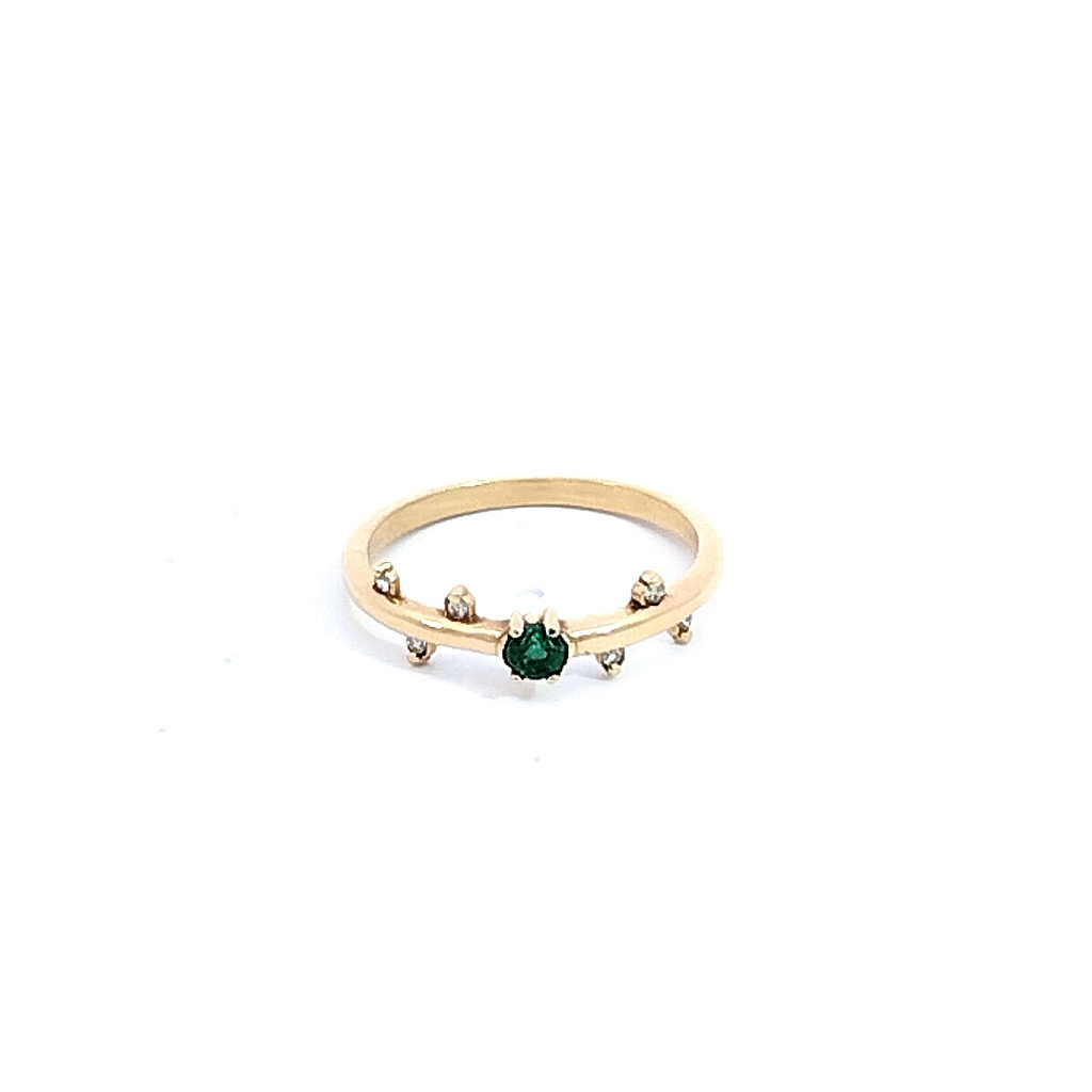 ANILLO SOLITARIO DTE 0,084 PTS ESM 0,25 PTS OA