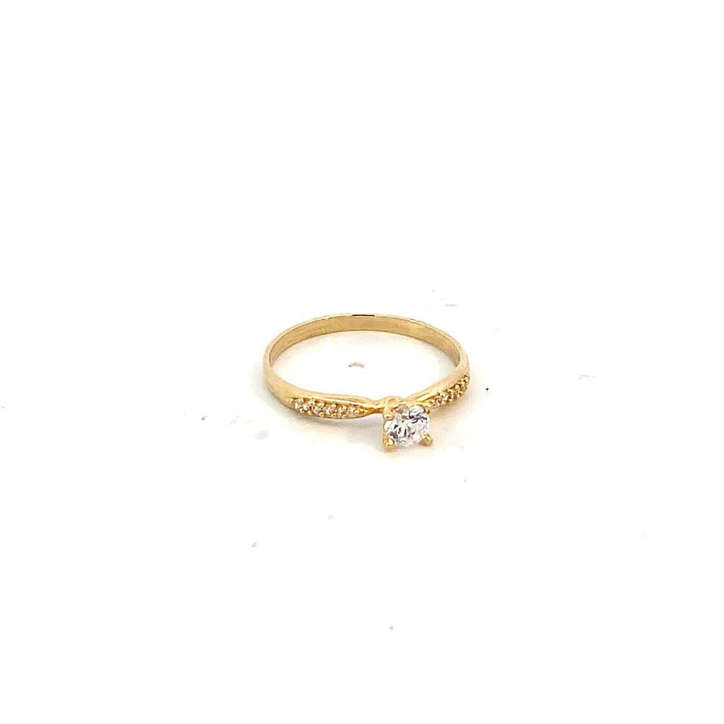 ANILLO SOLITARIO CASTING ORO AMARILLO