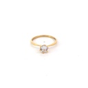 ANILLO SOLITARIO ORO AMARILLO      