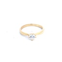ANILLO SOLITARIO ORO AMARILLO      