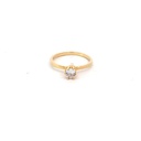 ANILLO SOLITARIO ORO AMARILLO               