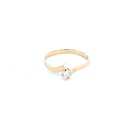 ANILLO SOLITARIO ORO AMARILLO   