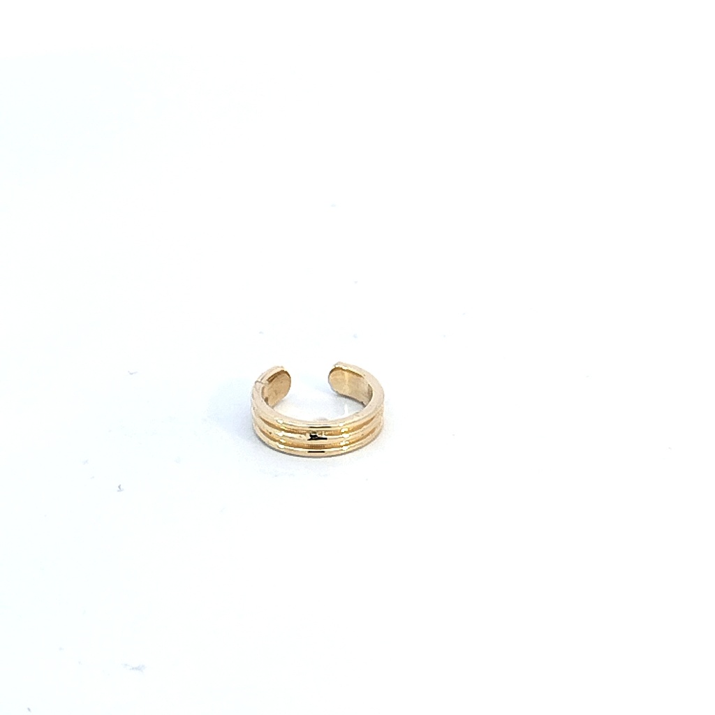 EAR CUFF RAYAS ORO AMARILLO            
