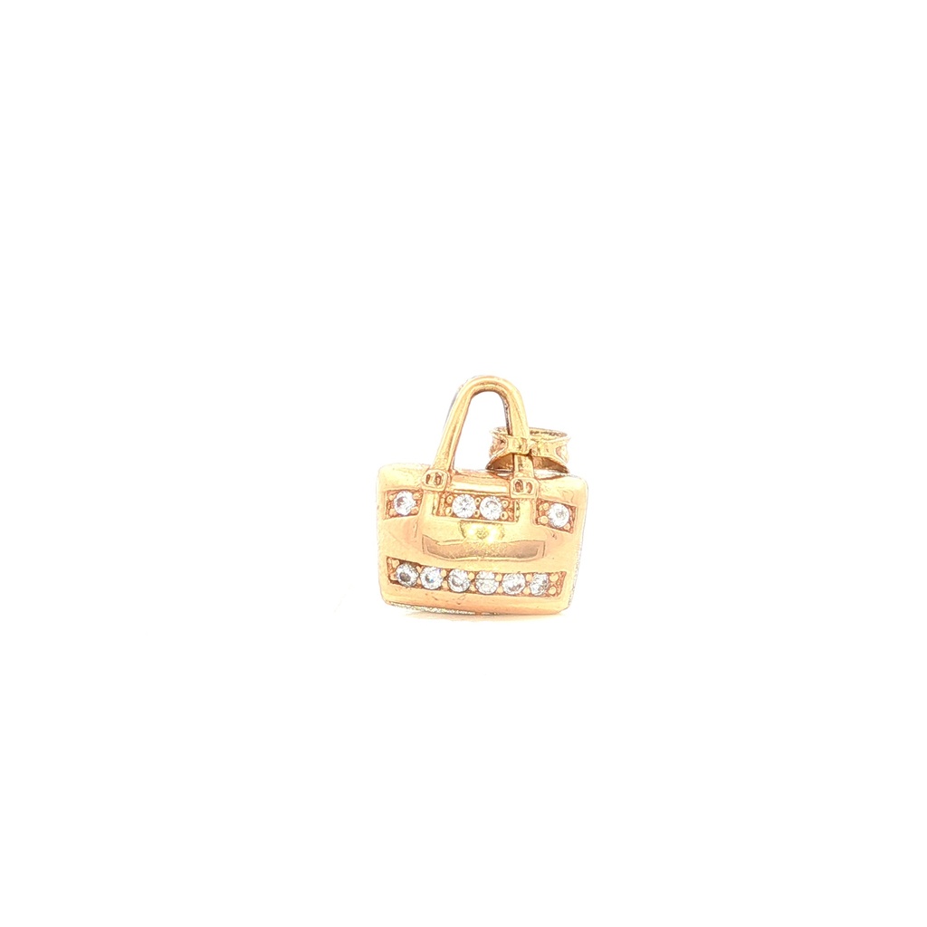DIJE BOLSO ORO AMARILLO               