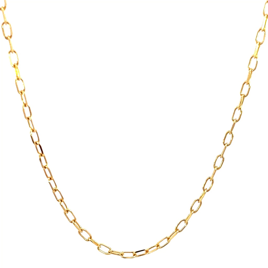 CADENA PAPER CLIP ORO AMARILLO            