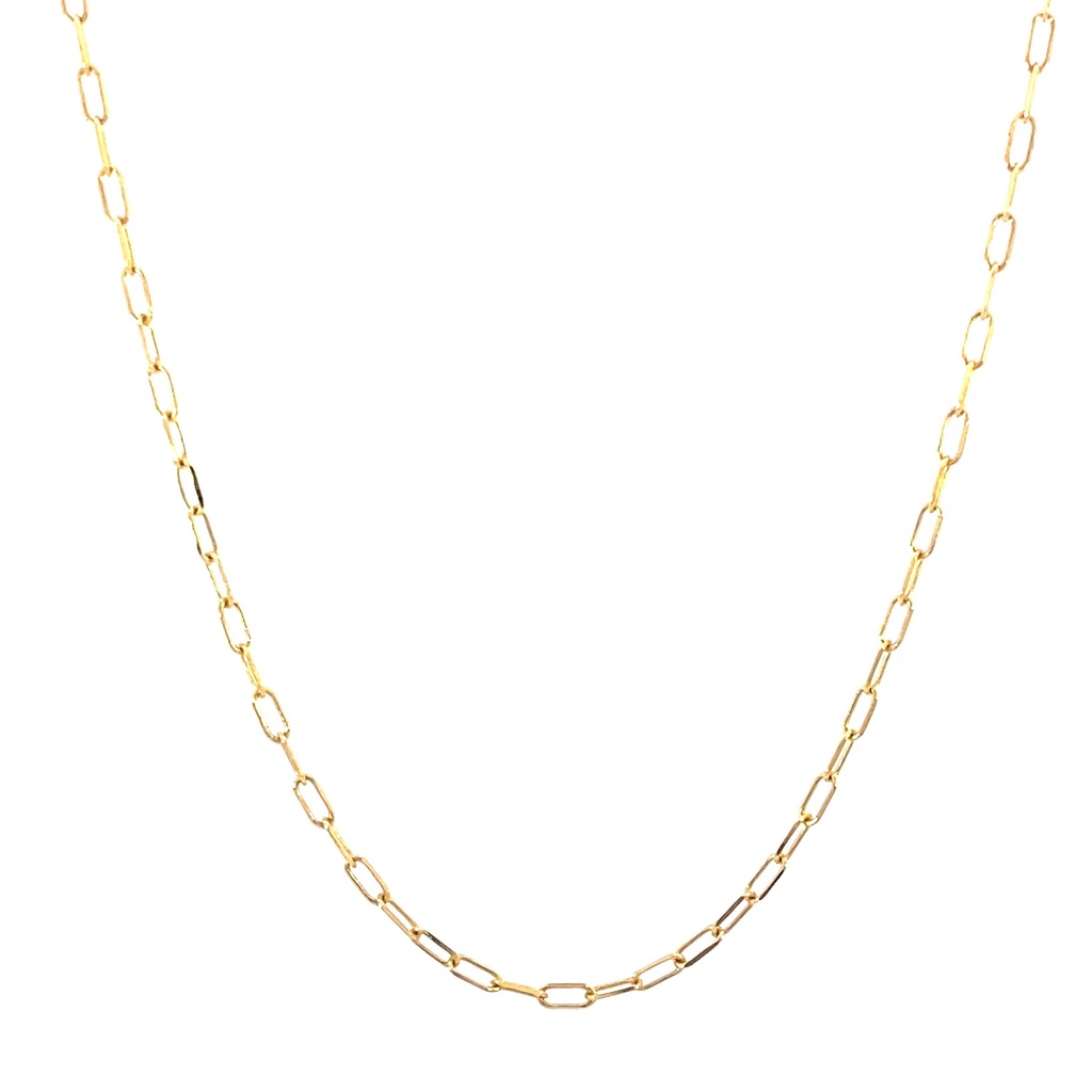 CADENA PAPER CLIP ORO AMARILLO            