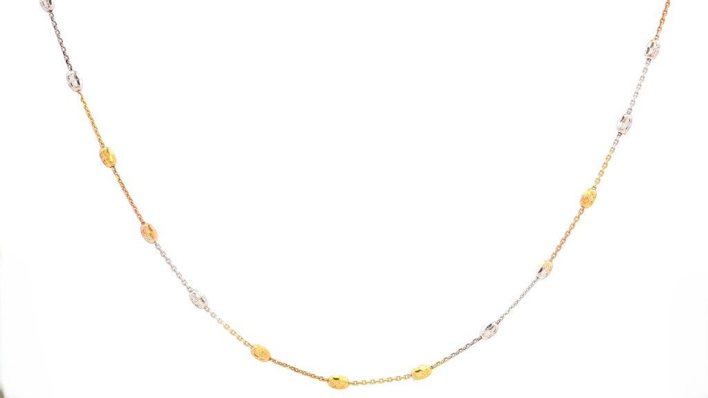 CADENA BOLA DIAMANTADA 3 OROS            