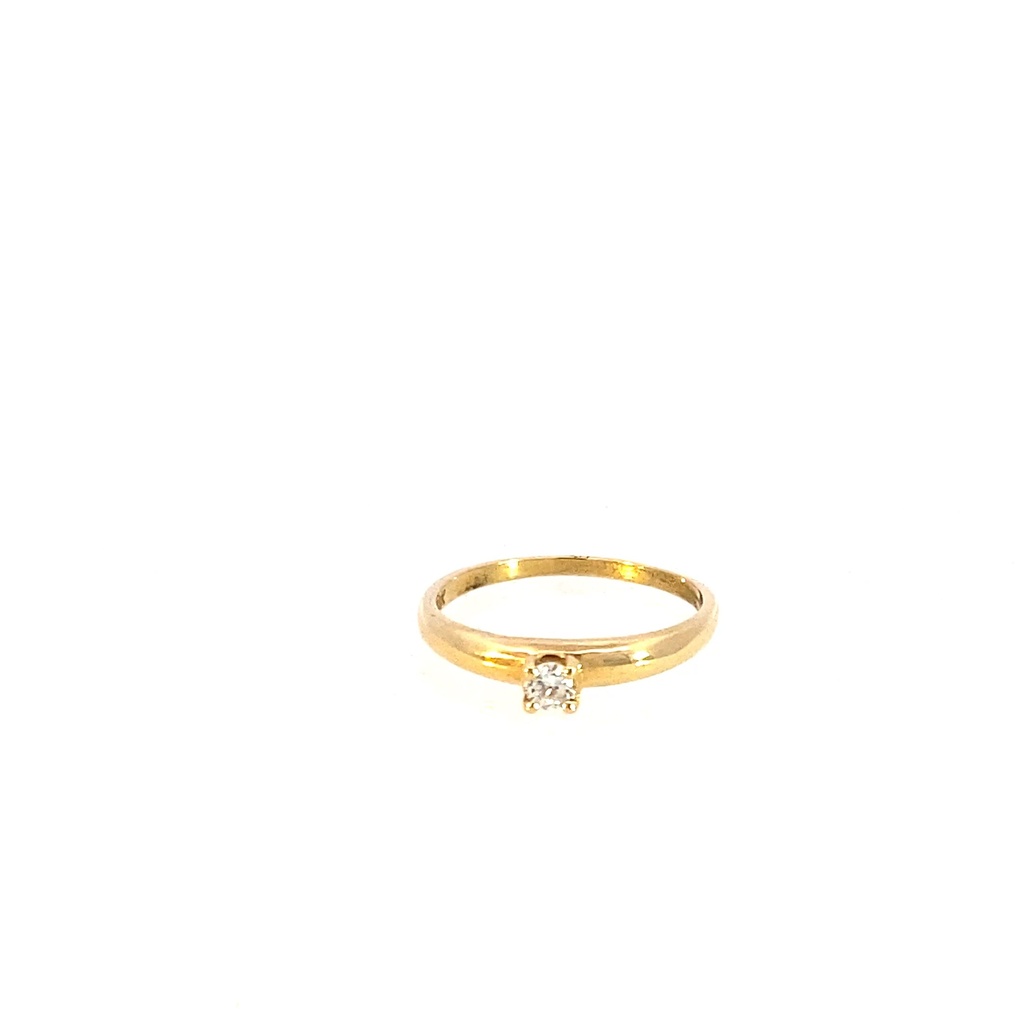 ANILLO SOLITARIO DTE 0,16 PTS OA    