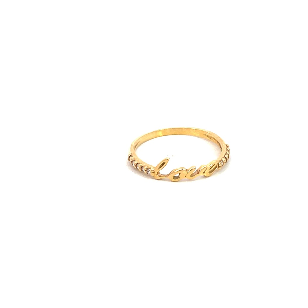 ANILLO LOVE ORO AMARILLO DIAMANTE     