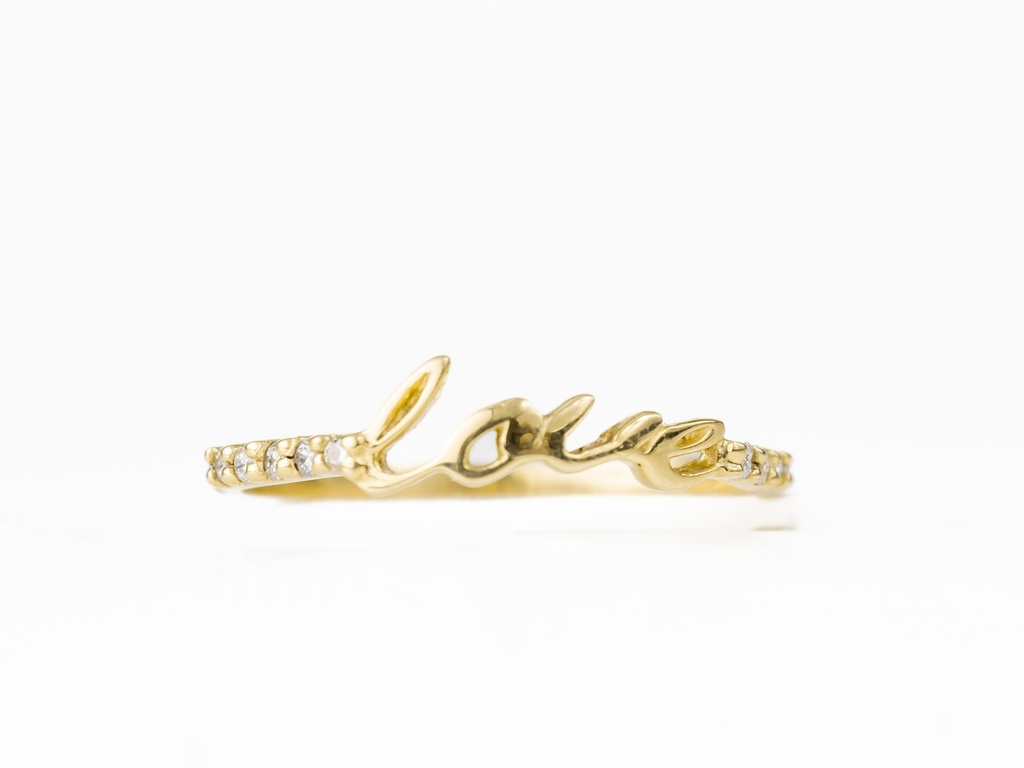 ANILLO LOVE ORO AMARILLO DIAMANTE            