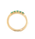ANILLO ESMERALDA ORO AMARILLO               
