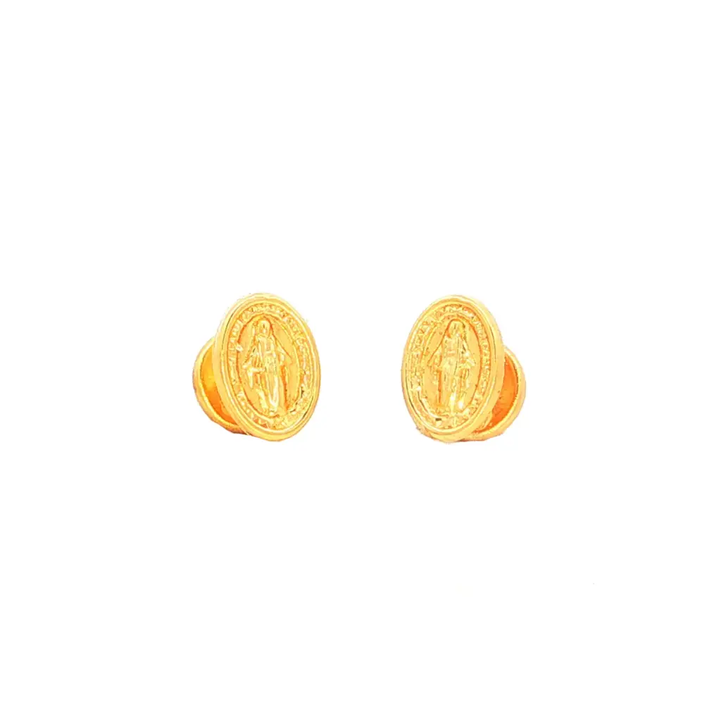 TOPOS VIRGEN MILAGROSA ORO AMARILLO