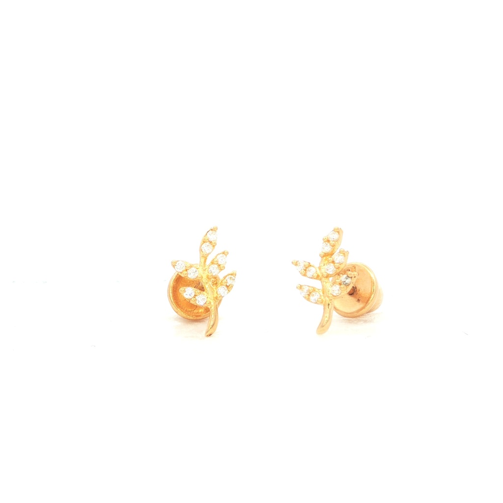 TOPOS HOJA CASTING ORO AMARILLO