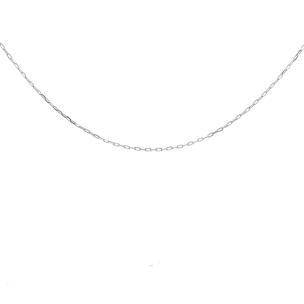 [IJ233] CADENA CAJON ORO BLANCO      