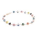 PULSERA OJO TURCO COLORES ORO AMARILLO         