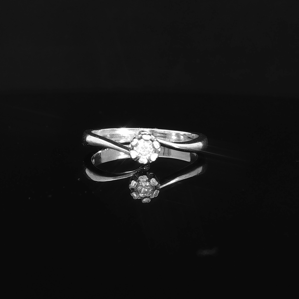 ANILLO SOLITARIO DTE 0,125 PTS OB    