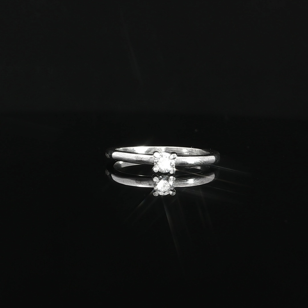 [MF053] ANILLO SOLITARIO DTE 0,15 PTS OB    