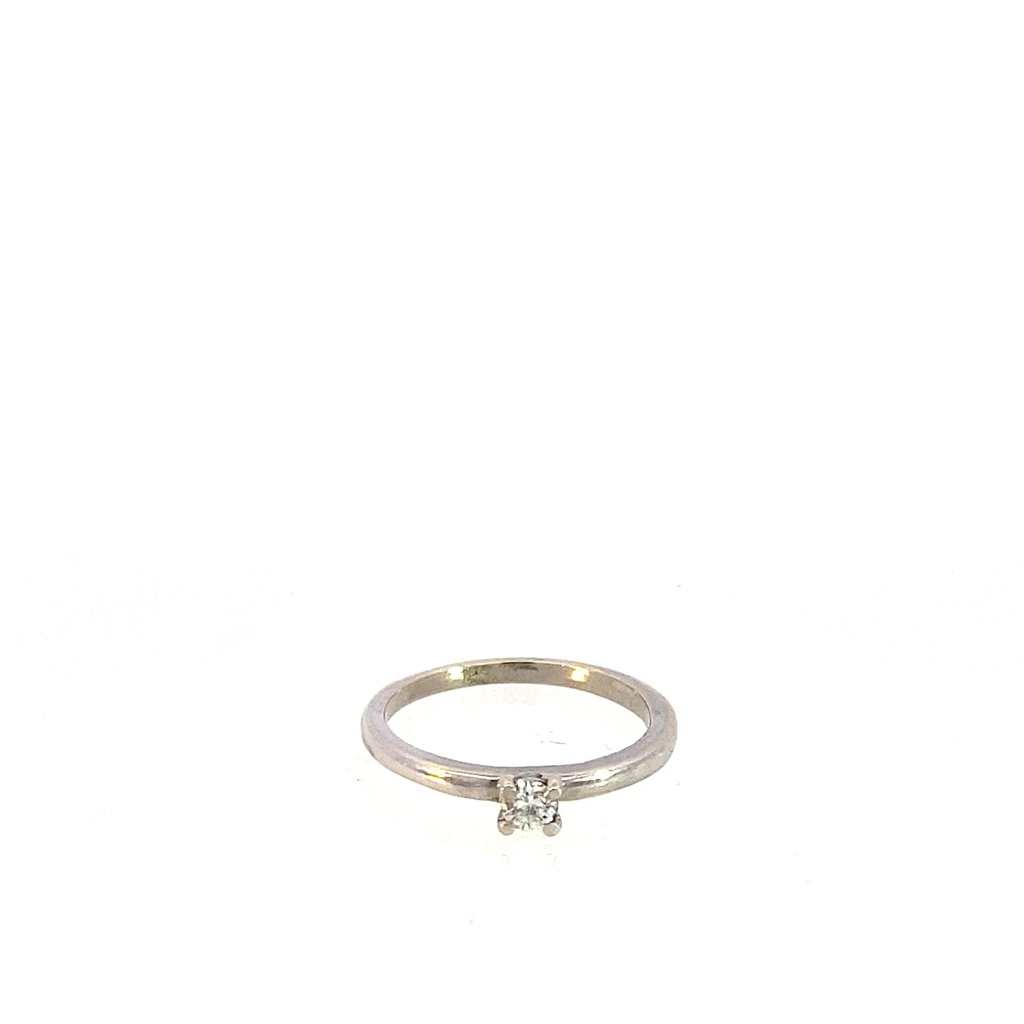 ANILLO SOLITARIO DTE 0,15 PTS OB    