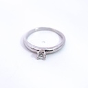 ANILLO SOLITARIO DIAMANTE ORO BLANCO            