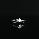 ANILLO SOLITARIO DIAMANTE ORO BLANCO            